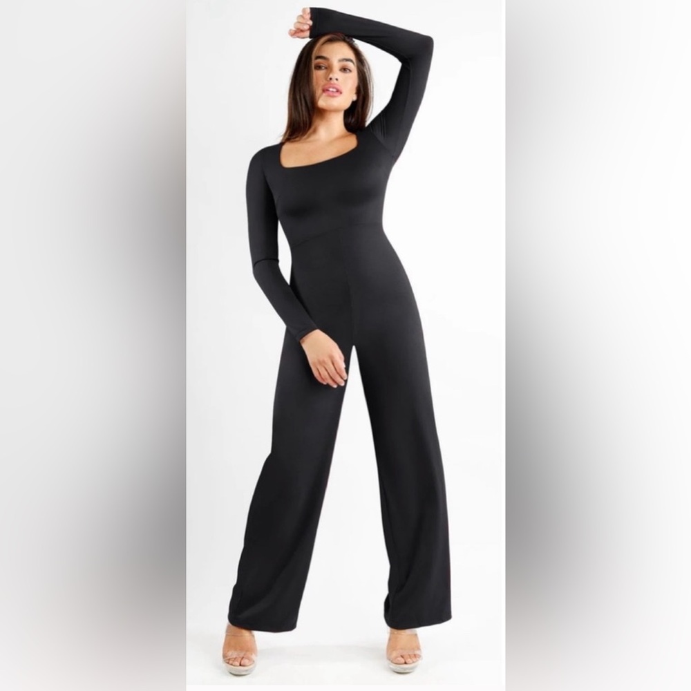 Popilush Black Jumpsuit